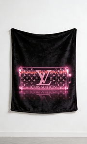 LV Neon Pink Blanket Glow Monogram Throw IMG_3603